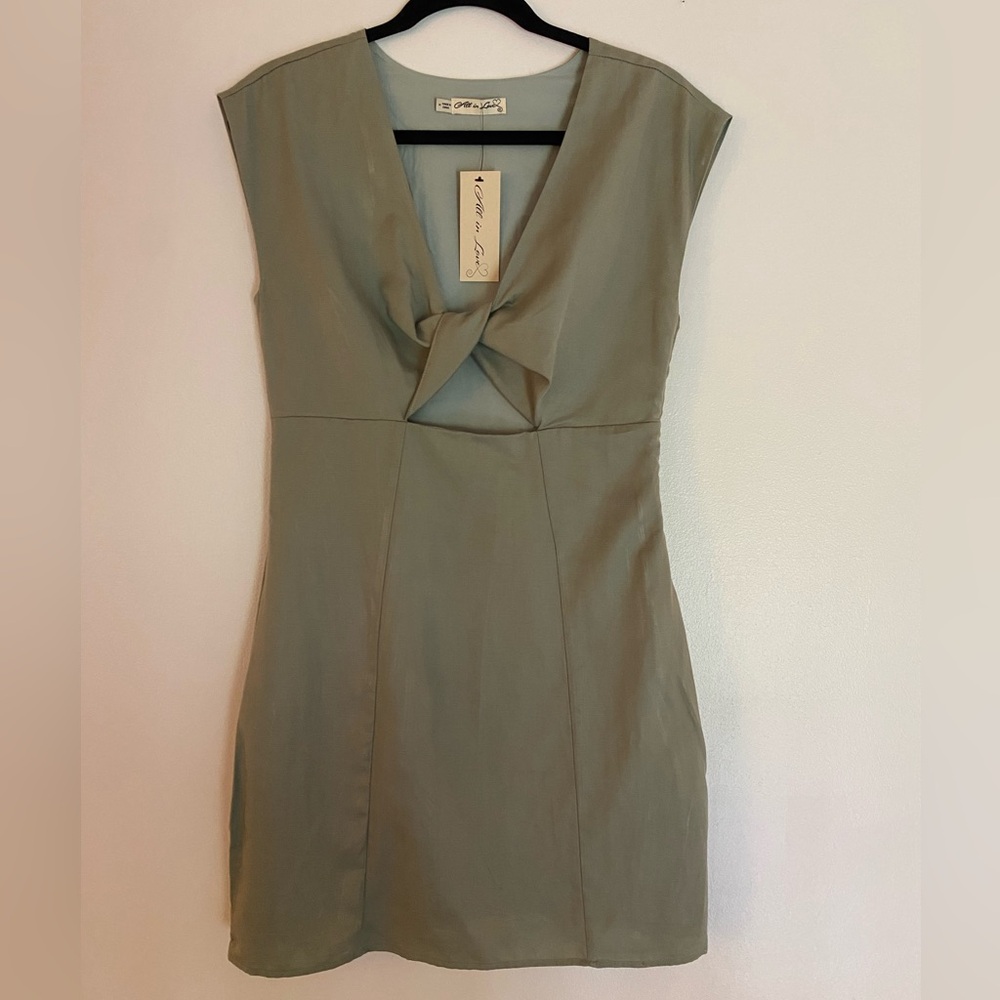 Olive Green Mini Dress- NWT